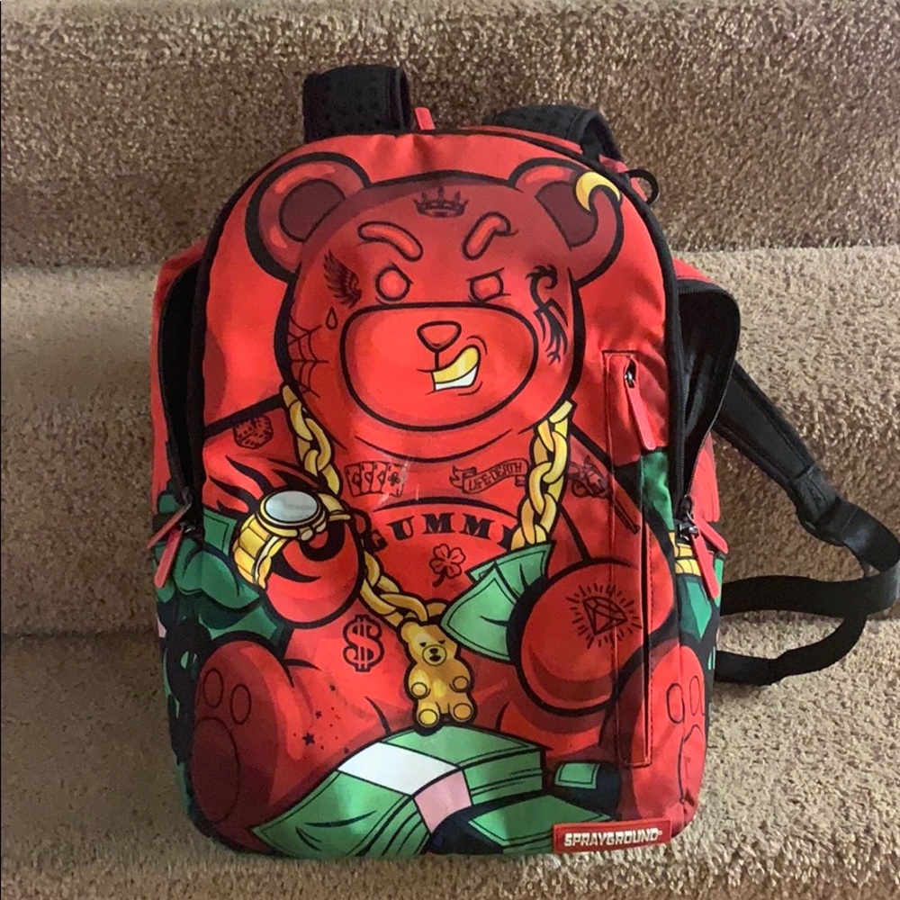 NBA Young Boy x Spray Ground Diablo Bear BackPack